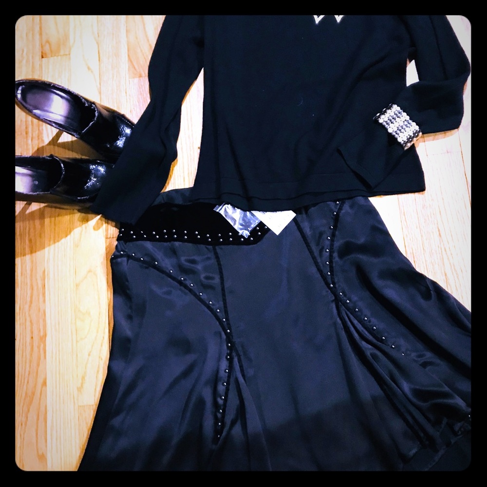 Bebe midi skirt, goth
